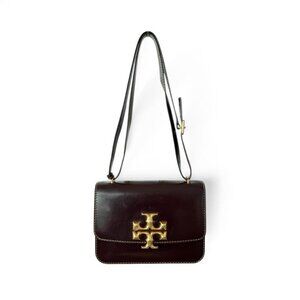 Tory Burch Eleanor Small Bag | Tempranillo Burgundy Leather Crossbody/Shoulder